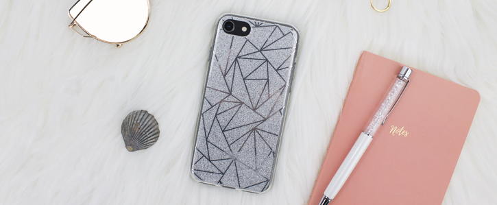 LoveCases Shine bright like a diamond iPhone 8 / 7 Hülle - Silber