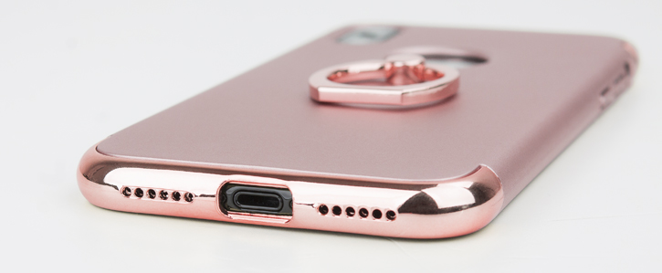 Olixar X-Ring iPhone X Finger Loop Case - Rose Gold