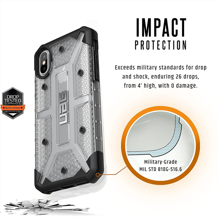 UAG Plasma iPhone X Protective Case - Ice