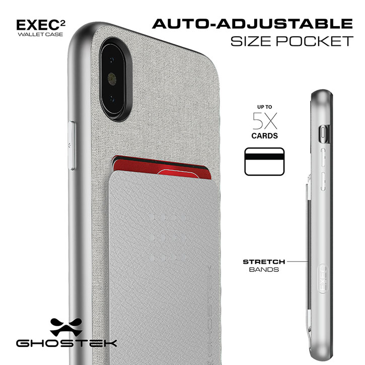 Ghostek Exec Serie iPhone X Schutzetui - Schwarz