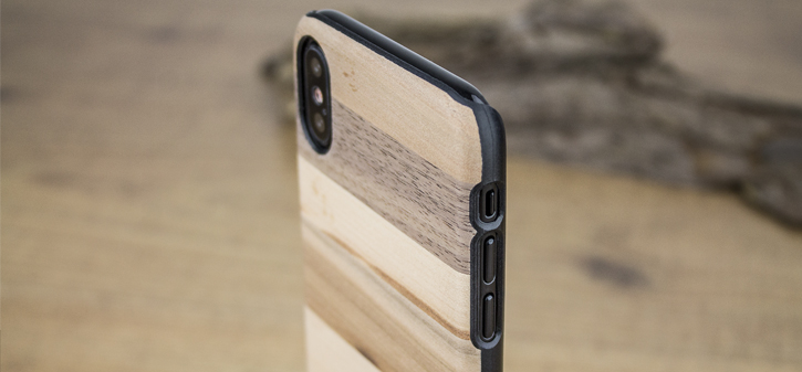 Coque iPhone X Man&Wood Bois - Sabbia