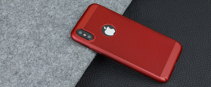 Olixar MeshTex iPhone X Case - Brazen Red