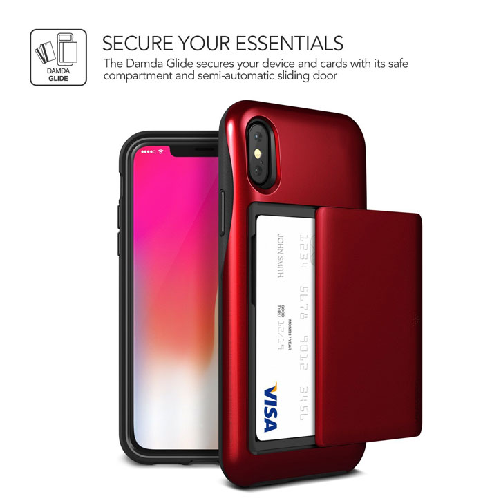 VRS Design Damda Glide iPhone X Case - Red