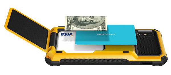 VRS Design Damda Folder iPhone X Case - Volcano Yellow