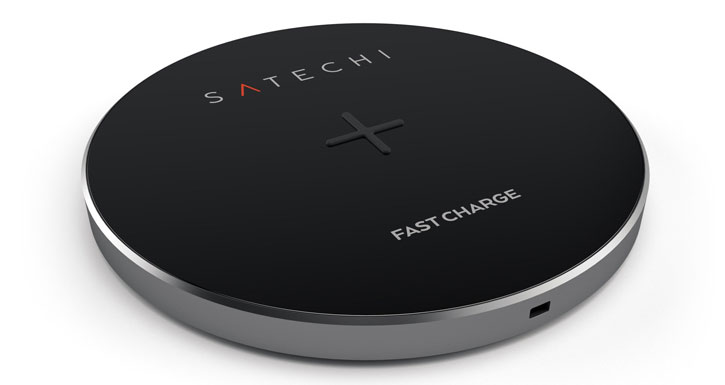 Satechi Portable Universal Qi Wireless Charging Pad - Space Grey