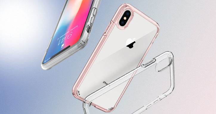 Coque iPhone X Spigen Ultra Hybrid – Rose cristal