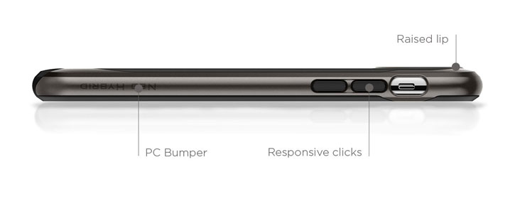 Spigen Neo Hybrid Case iPhone X Plus Hülle- Gunmetal
