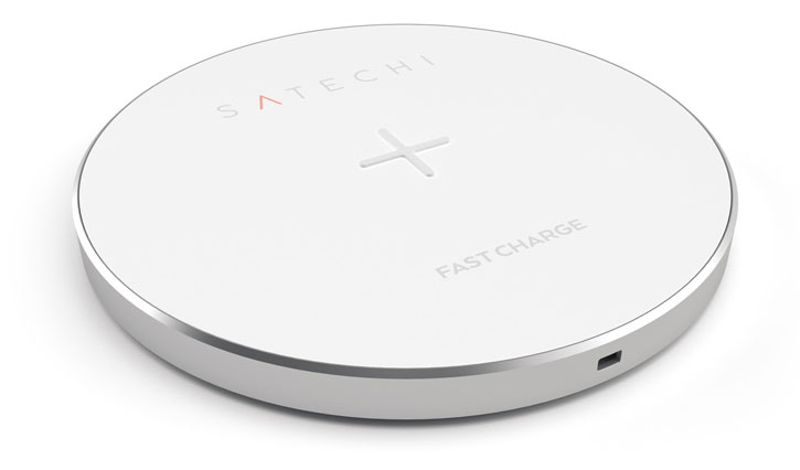 Satechi Portable Universal Qi Fast Wireless Charging Pad - Silver