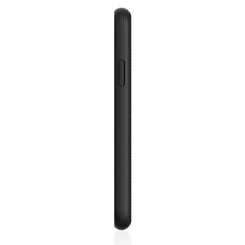 Coque iPhone X Evutec AERGO Ballistic Nylon avec support - Noire vue sur touches