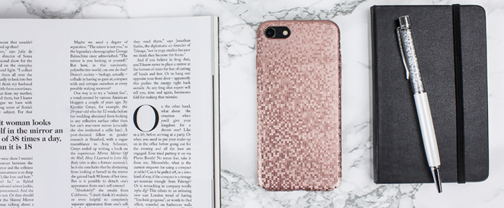 LoveCases Check Yo Self iPhone 8 / 7 Hülle - Rose Gold