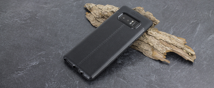Olixar GripTex Samsung Galaxy Note 8 Executive Shell Case - Black