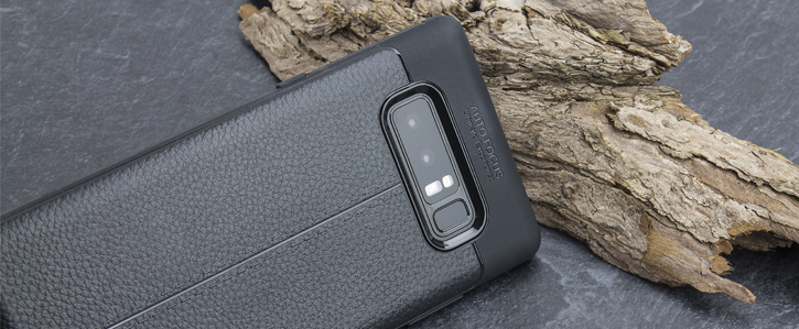 Olixar GripTex Samsung Galaxy Note 8 Executive Shell Case - Black