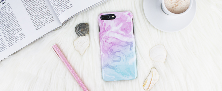 LoveCases Marble iPhone 8 Plus / 7 Plus Case - Dream Pink