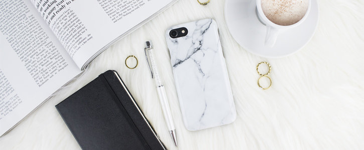 LoveCases Marble iPhone 8 / 7 Case - Classic White