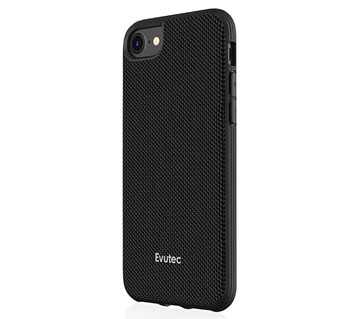 Coque iPhone 8 Evutec AERGO Ballistic Nylon - Noire vue sur appareil photo