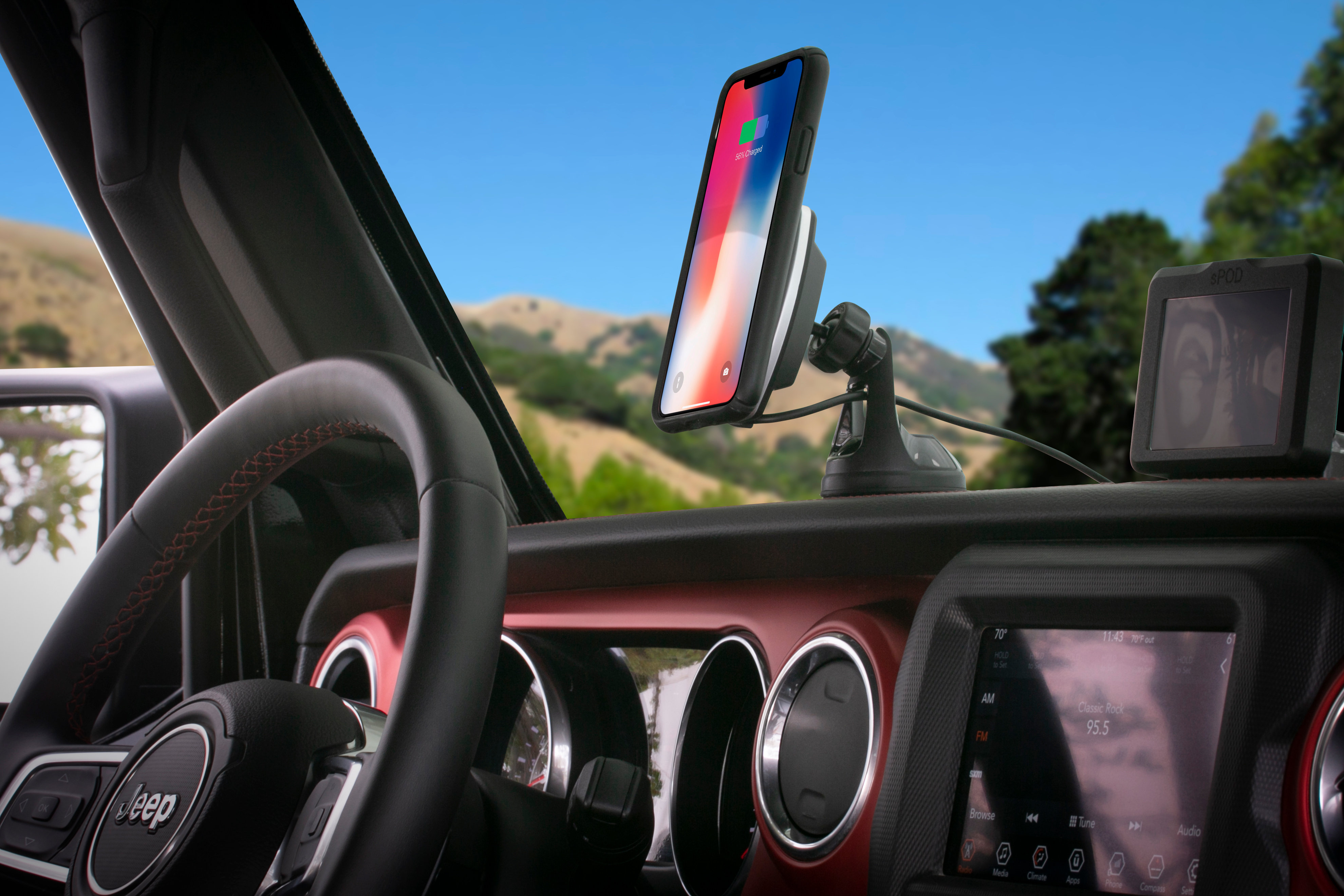 Scosche MagicMount Charge Magnetic Car Holder & Qi Wireless Charger