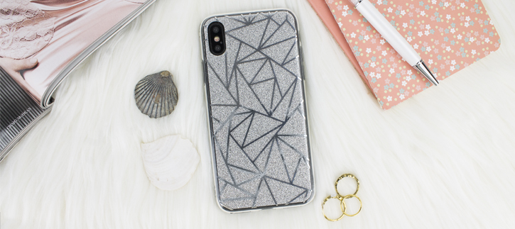 LoveCases Shine Bright Like a Diamond iPhone X Case - Silver