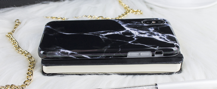 LoveCases Marble iPhone X Case - Black