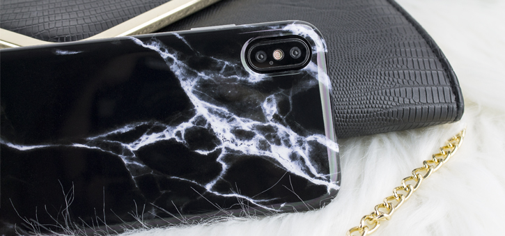 LoveCases Marble iPhone X Case - Black