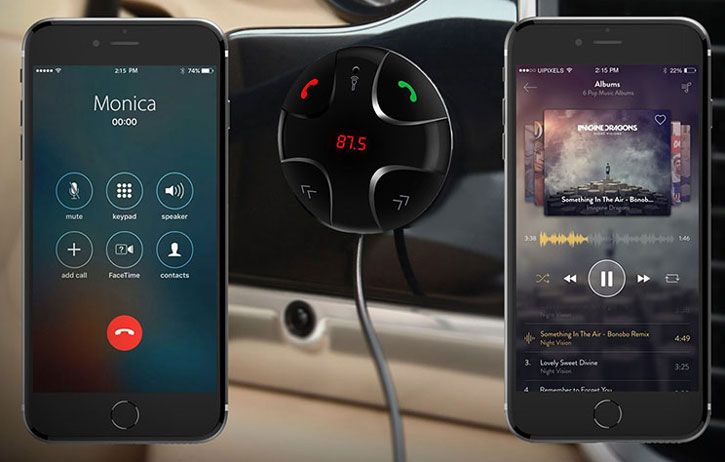 Forever FM Transmitter and Wireless Bluetooth with 2.1A Car Charger