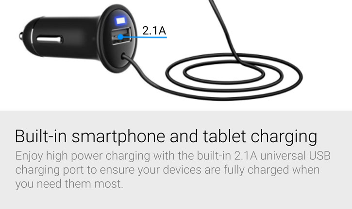 Forever FM Transmitter and Wireless Bluetooth with 2.1A Car Charger