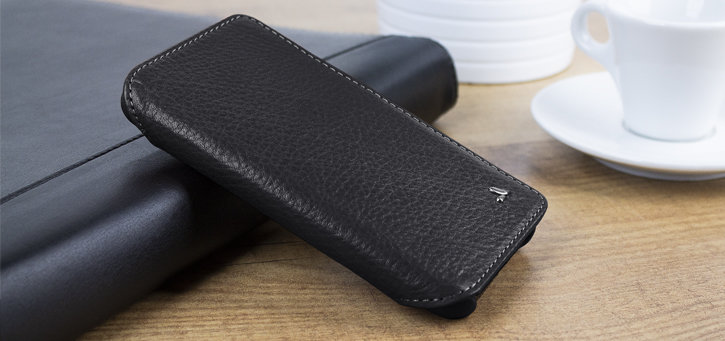 Vaja Wallet Agenda iPhone XS Premium Leather Case - Black