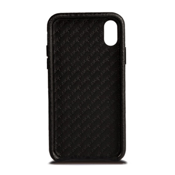 Vaja Grip Slim iPhone X Premium Leather Case - Black