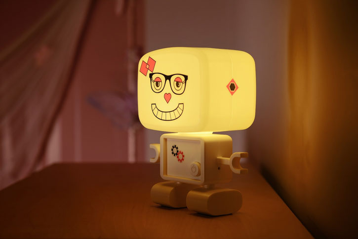 AGL Roboglow Rechargeable LED Robot Night Light