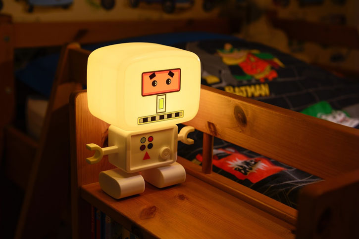 Lampe Veilleuse AGL RoboGlow rechargeable avec son