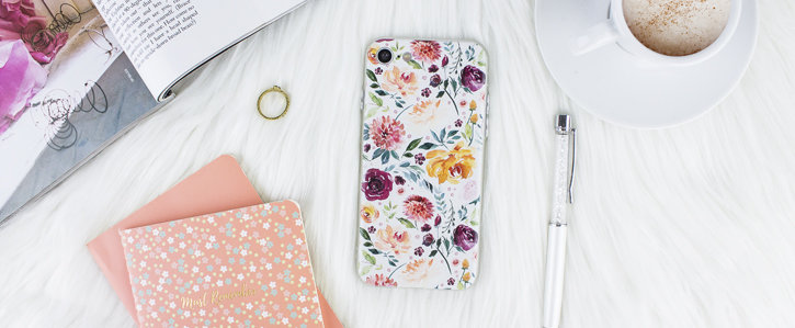 LoveCases Floral Art iPhone 8 / 7 Case - White