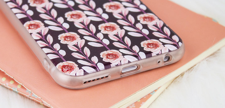 LoveCases Floral Art iPhone 6S / 6 Case - Maroon