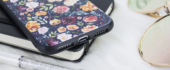 LoveCases Floral Art iPhone X Case - Black