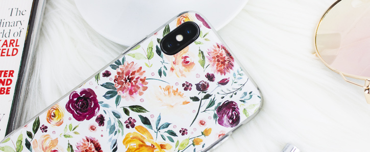 Coque iPhone X LoveCases Floral Art - Blanche