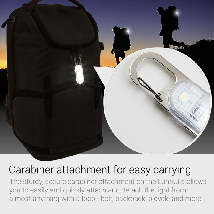 Echo Three LumiClip Pocket Torch Light w/ Carabiner Attachment