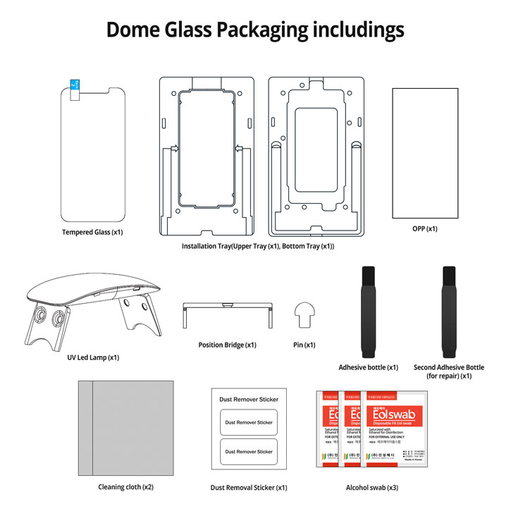 Whitestone Dome Glass iPhone X Full Cover Screen Protector