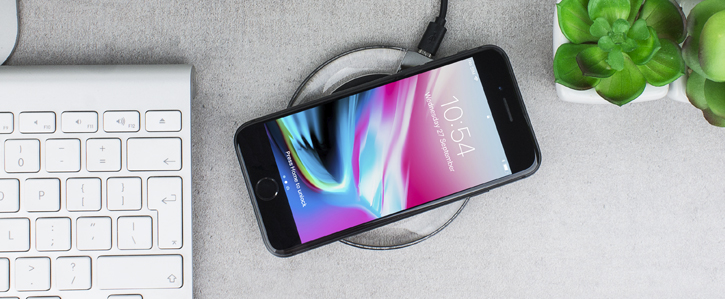 Aiino iPhone X / 8 Plus / 8 Qi Wireless Charging Pad - Black / Clear