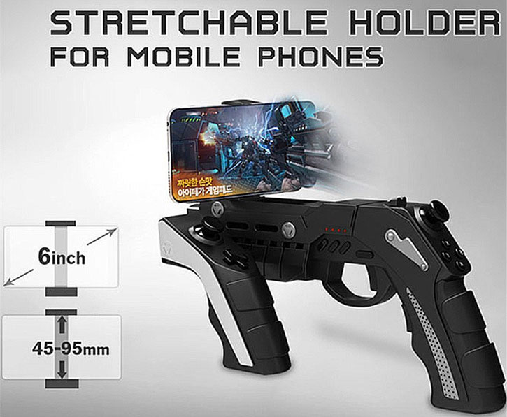 iPega Phantom Shox Bluetooth Gun Gaming Controller for Android & iOS
