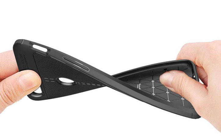 Olixar Attache OnePlus 5T -deksel i lærimitasjon - Svart