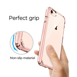 Spigen Ultra Hybrid iPhone 8 / 7 Bumper Hülle in Rosenkristall