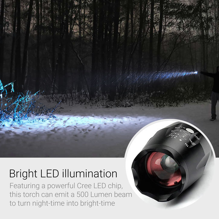 ZumiLumi Aluminium Pocket-Sized Tactical LED Torch