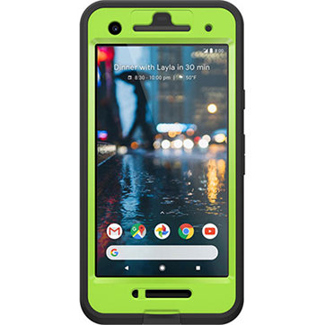 Coque Google Pixel 2 LifeProof Fre - Noir / Vert vue sur hautparleur