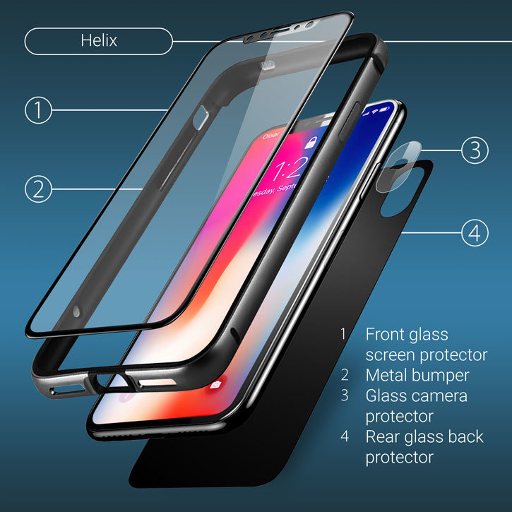 Olixar Helix iPhone X 360 Complete Protection System