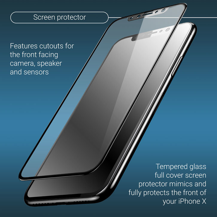 Protection complète iPhone X Olixar Helix – Gris espace