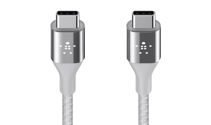 Belkin DuraTek USB-C to USB-C Kevlar Reinforced 1.2m Cable - Silver