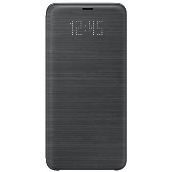 Official Samsung Galaxy S9 Plus LED Flip Wallet Cover - Black