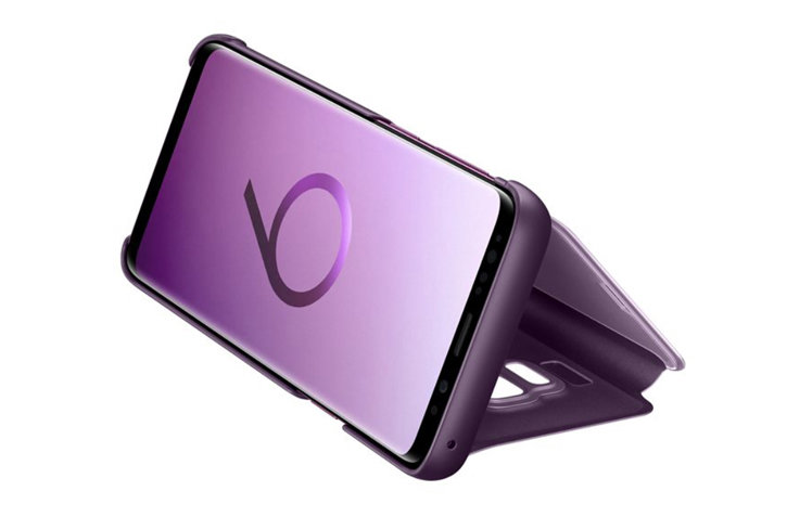 Official Samsung Galaxy S9 Clear View Stand Cover Case - Purple