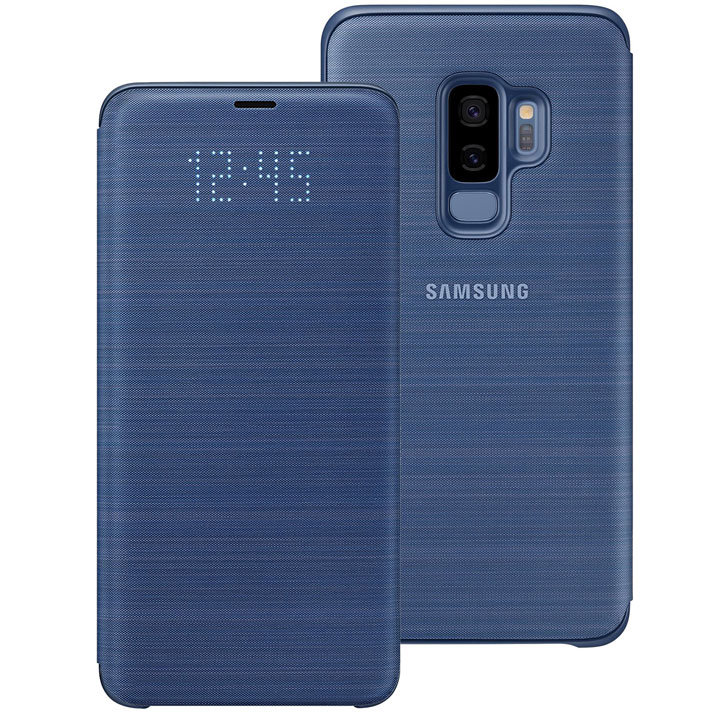 Official Samsung Galaxy S9 Plus LED Flip Wallet Cover - Blue