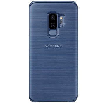 Official Samsung Galaxy S9 Plus LED Flip Wallet Cover - Blue