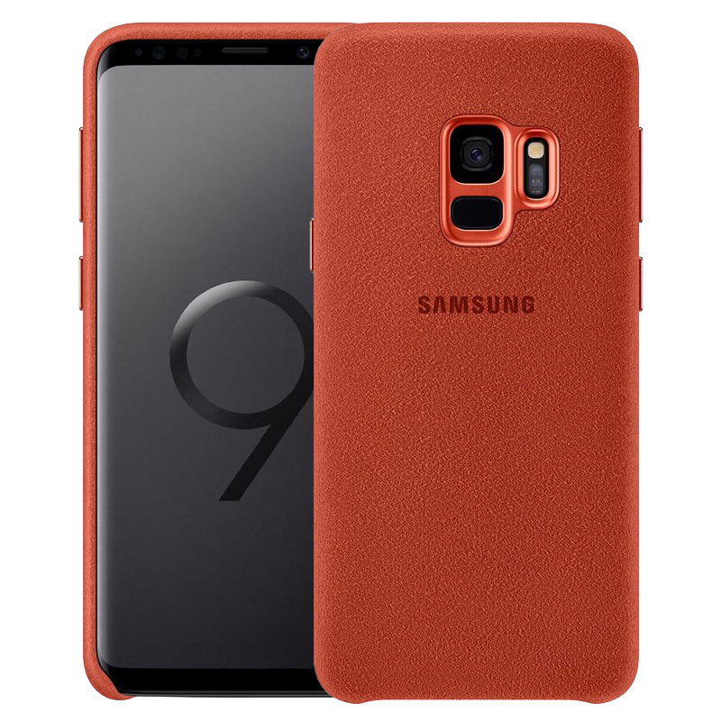 Official Samsung Galaxy S9 Alcantara Cover Case - Red