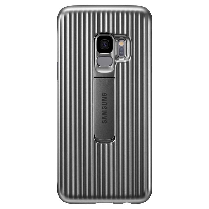 Oficialus Samsung Galaxy S9 apsauginis stovo dėklas – sidabrinis